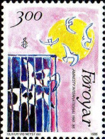 Feroe Poste N** Yv:130/132 25.Anniversaire D'Amnesty International - Faroe Islands