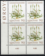 Feroe Poste N** Yv: 42/46 Plantes Sauvages Coin D.feuille X4 - Féroé (Iles)