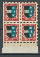 SBK J39, Mi 220 Viererblock ** MNH - Unused Stamps