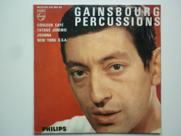 Serge Gainsbourg 45Tours EP Vinyle Percussions / Couleur Café - 45 G - Maxi-Single