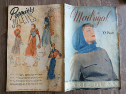 RARISSIME Revue Magazine MODE DE PARIS MADRIGAL N° 5 Robe Tailleurs Tuniques  MANTEAU Du 02/02/1949 Roman - Ohne Zuordnung