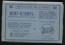 BELGIQUE / BELGIE - Mont KEMMEL : Dépliant De 12 Cartes Postales - Batailles De L' YSER - Autres & Non Classés