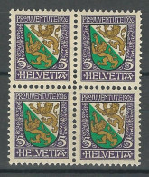 SBK J37, Mi 218 Viererblock ** MNH - Ungebraucht