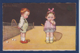 CPA Colombo Enfants Illustrateur Italien Art Déco écrite Sport Tennis 1962-2 - Colombo, E.