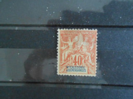 NOUVELLE-CALEDONIE YT 50 TYPE DUBOIS 40c. Rouge-orange - Used Stamps