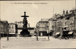 CPA Chalons Sur Marne, Place De La Republique - Altri & Non Classificati