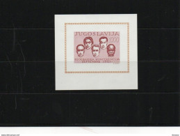 YOUGOSLAVIE 1961 CONFERENCE DE BELGRADE Yvert BF 7, Michel Block 7 NEUF** MNH Cote Yv 30 Euros - Blocchi & Foglietti