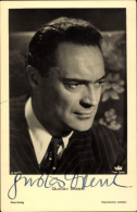 CPA Schauspieler Gustav Diessl, Portrait, Autogramm - Attori