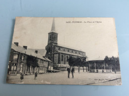 SARS-POTERIE "La Place Et L'Eglise" - Sonstige & Ohne Zuordnung