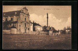 AK St. Andrae A. D. Traisen, Ortspartie Mit Säulendenkmal  - Sonstige & Ohne Zuordnung