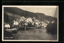 AK Lunz Am See, Ortspartie Am Ufer  - Sonstige & Ohne Zuordnung