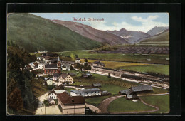 AK Selztal /Steiermark, Ortsansicht Mit Bahnhof Und Bergpanorama  - Altri & Non Classificati