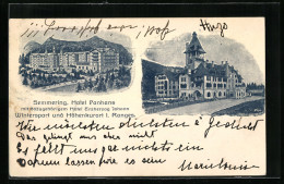 AK Semmering, Hotel Panhans Mit Hotel Erzherzog Johann  - Andere & Zonder Classificatie