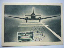 Avion / Airplane / L'AÉROPOSTALE - AIR FRANCE / DC-3 / Vol De Nuit / Carte Maximum - 1939-1945: 2de Wereldoorlog