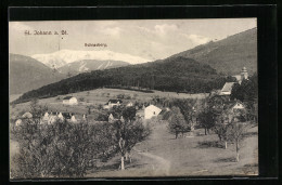 AK St. Johann Am Steinfeld, Ortspanorama Mit Schneeberg  - Altri & Non Classificati