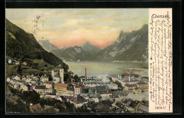 AK Ebensee, Teilansicht Vor See Und Bergen  - Other & Unclassified