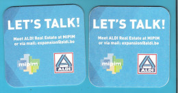 Sous Bock "Let's Talk Aldi" Recto Verso - Sous-bocks