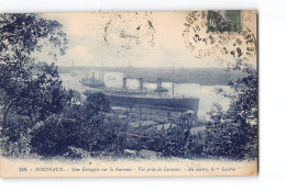 BORDEAUX - Une Echappée Sur La Garonne - Vue Prise De Lormont - Le " Lutétia " - Très Bon état - Bordeaux