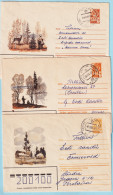 USSR 1981.0123-0213. Seasons. Prestamped Covers (3), Used - 1980-91