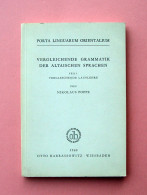 Poppe Nikolaus Vergleichende Grammatik Der Altaischen Sprachen 1960  - Non Classés