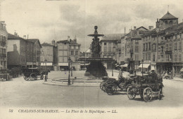 Châlons Sur Marne - La Place De La République "cachets" "5e Régiment De Génie" - Châlons-sur-Marne