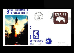 USA: 'Space-Shuttle Challenger STS-51F – Start, 1985' / 'Launch – Spacelab-2', Kennedy Space Center [KSC] - Etats-Unis