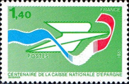 France Poste N** Yv:2165/2166 Centenaire De La Caisse Nationale D'Epargne - Neufs