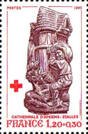 France Poste N** Yv:2116/2117 Croix-Rouge Stalles De La Cathédrale D'Amiens Dent.13 - Unused Stamps