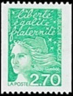 France Marianne Du 14 Juillet N° 3100 ** Luquet - La Roulette Verte De 2f70 - 1997-2004 Marianne Du 14 Juillet