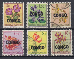 Congo Belge Fleurs Surcharge Congo - Altri & Non Classificati