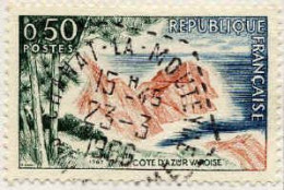 France Poste Obl Yv:1391 Mi:1445 Cote D'azur Varoise (TB Cachet à Date) Cachet Hexagonal 23-3-1966 - Used Stamps