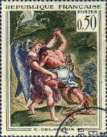 France Poste Obl Yv:1376 Mi:1426 Eugène Delacroix Lutte De Jacob (Beau Cachet Rond) - Used Stamps