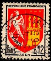 France Poste Obl Yv:1353A Mi:1472 Agen Armoiries (TB Cachet à Date) 15-4-1965 - Used Stamps