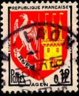 France Poste Obl Yv:1353A Mi:1472 Agen (Armoiries) (TB Cachet Rond) - Used Stamps