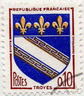 France Poste Obl Yv:1353 Mi:1420 Troyes Armoiries (cachet Rond) - Usati