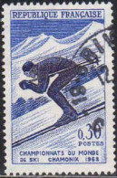 France Poste Obl Yv:1326 Mi:1379 Championnat Du Monde De Ski Chamonix (beau Cachet Rond) - Usati