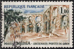 France Poste Obl Yv:1318 Mi:1371 Médéa Anciennes Portes De Lodi (cachet Rond) - Usati