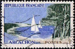 France Poste Obl Yv:1312 Mi:1366 Arcachon Voiliers (Beau Cachet Rond) - Usados