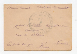 !!! GRAND CACHET OCCUPATION FRANCAISE CASTELLORIZO SUR LETTRE POUR LA FRANCE - Covers & Documents