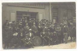 Cpa Carte-photo Châteaurenard ? Bar Parisien / Classe 1928 - Marqué Pauleau & Vente Immobilière Roumanille Sur Vitrine - Chateaurenard