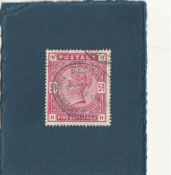 ///   ANGLETERRE ///   Grand Format 5 Shillings N° 87 Côte 200€ - Usados