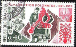 France Poste Obl Yv:1740 Mi:1820 Immigration Polonaise (TB Cachet Rond) - Usati