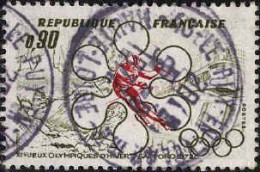 France Poste Obl Yv:1705 Mi:1781 XIes Jeux Olympiques D'hiver-Sapporo (Slalom) (TB Cachet Rond) - Gebraucht