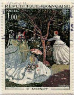 France Poste Obl Yv:1703 Mi:1798 Claude Monet Femmes Au Jardin (Belle Obl.mécanique) - Usati