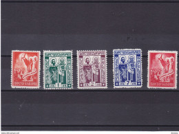 BULGARIE 1937 ALPHABET CYRILLIQUE Yvert 290-294, Michel 307-311 NEUF* MH Cote Yv 10 Euros - Ongebruikt