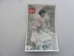 Bonne Et Heureuse  - 138 - Yt 135 - Editions P.f. - Année 1908 - - Nouvel An