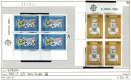 Zypern 1980 - Cyprus 1980 - Chypre 1980 - Michel 520-521  ER-Vierblock / Bloc De 4 -  ** Mnh Neuf Postfris - - Neufs