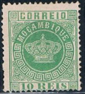 Moçambique, 1876, # 10 Dent. 12 1/2, MH - Mosambik