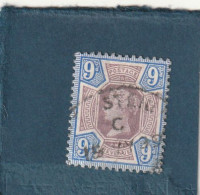 ///   ANGLETERRE ///    N° 101 --- 9 Pence -- Côte 50€ - Used Stamps