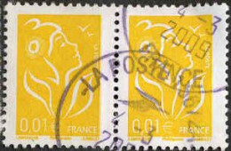 France Poste Obl Yv:3731A Mi:3884ICY Marianne De Lamouche Phil@poste Paire (TB Cachet Rond) - Used Stamps